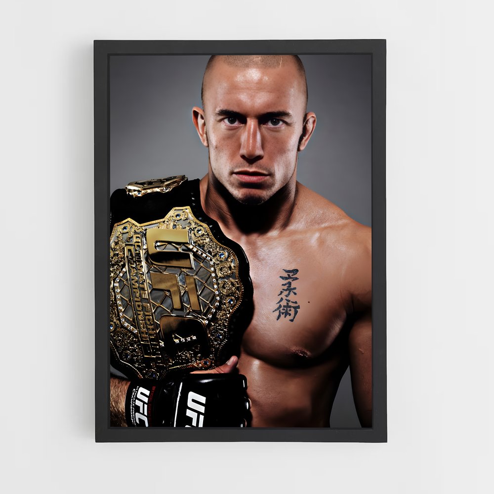 Poster Georges St-pierre – affiche MMA (vue 2)